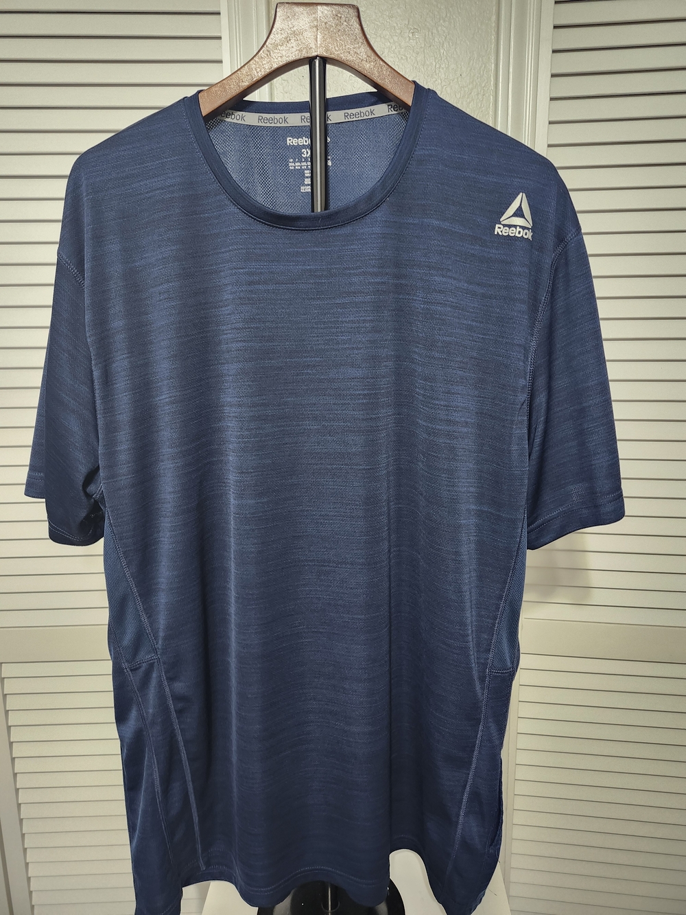Reebok Men's Dark Blue Heather Performance Tee